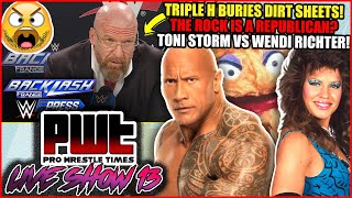 Triple H BURIED Fightful and PWInsider The Rock LIES About Politics Toni Storm vs Wendi Richter [upl. by Anilejna961]