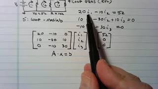 Resistor Ladder Analysis Pt 5 Loop Mesh Analysis using Matlab [upl. by Nnyloj]