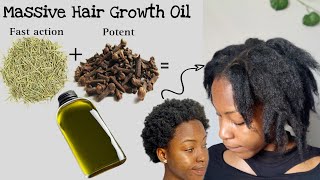 How to make CLOVES amp ROSEMARY Hair Growth Oil for Massive Hair Growth [upl. by Rofotsirk]