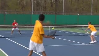 Wayzata Tennis Anthony Pothacamury amp Michael Deal point  Play of the Week [upl. by Einahpehs]