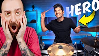 Drummer Reacts  Cobus The Anthem Good Charlotte Drum Cover [upl. by Ralyks]