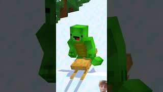 Wait for winter minecraft minecraftanimation minecraftmemes minecraftshorts maizen steve [upl. by Aralomo]