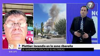 PLOTTIER INCENDIO EN LA ZONA RIBEREÑA [upl. by Ehrenberg]