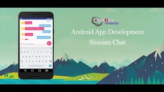 Android Studio Tutorial  Simsimi Chat App [upl. by Dolloff]