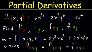 Partial Derivatives  Multivariable Calculus [upl. by Knick]