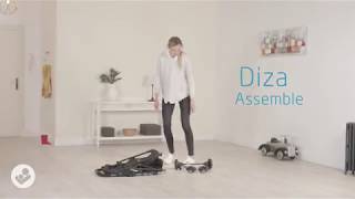 MaxiCosi  Diza stroller  How to assemble [upl. by Cumine]