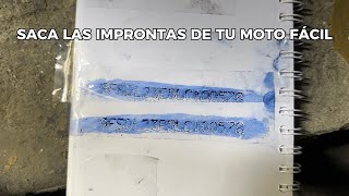 APRENDE A SACAR LAS IMPRONTAS DE TU MOTO [upl. by Dody]