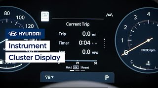 Instrument Cluster Display Settings for ccNC Touchscreens  Hyundai [upl. by Ranip]