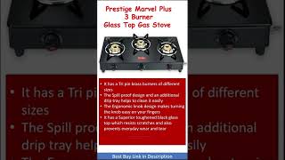 Prestige 3 Burner Glass Top Gas Stove  Review [upl. by Emalee]