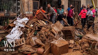 Spain Braces for More Storms as Flooding Death Toll Passes 200  WSJ News [upl. by Nielson]