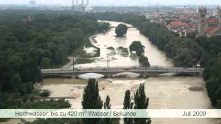 Isar Renaturierung Zeitraffer 2009 [upl. by Eralcyram750]