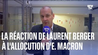 Allocution dEmmanuel Macron la réaction en intégralité de Laurent Berger [upl. by Ditzel302]