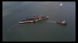 PS Waverley 4K pswaverley waverly paddlesteamer dji dronephotography [upl. by Rfinnej607]