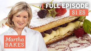 Martha Stewart Makes Puff Pastry 4 Ways  Martha Bakes S1E5 quotPuff Pastryquot [upl. by Aeslahc871]