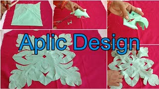 Easy Aplic Rilli Design Cutting Work Applique Sindhs Beauty [upl. by Lerad260]