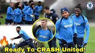 INSIDE CHELSEA LAST SERIOUS TRAINING TO BEAT UNITED🔥Mudryk amp Disasi “Shocked” Teammates at Training [upl. by Ubald636]