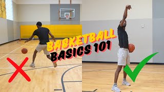 Basketball Basics For Beginners In Under 3 Minutes [upl. by Nosnibor]