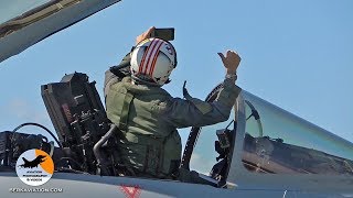 Eurofighter Typhoon  Pilot selfie Flight preps startup to shut down  Spanish Air Force [upl. by Terej685]