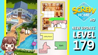 Screw Home Level 179 Solution Walkthrough New Version [upl. by Odrahcir]