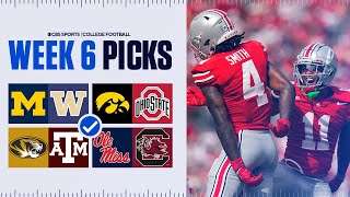 Expert Picks for EVERY Top 25 game in College Football Full Week 6 Predictions [upl. by Any922]