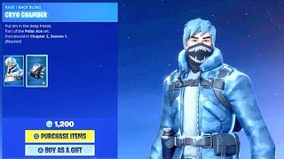 NEW WINTER SKINS HITCHHIKER EMOTE Item Shop Fortnite Battle Royale [upl. by Brigg]