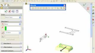 How to Convert a 2D AutoCAD Drawing into a 3D SOLIDWORKS Model [upl. by Iggam860]