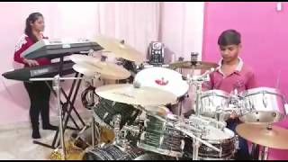 Mere Rashke Qamar Instrumetal Cover Piano amp Drum CoverPranay Jain amp Saloni Jain  Indori Artist [upl. by Sergius849]