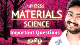 Materials Science Important Questions PH3251 Semester 2 Exam Important questions Anna University [upl. by Benito]