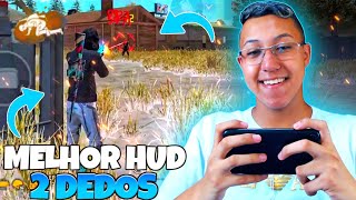 O MELHOR HUD 2 DEDOS SIMPLES DE USAR FREE FIRE MOBILE [upl. by Hastings]