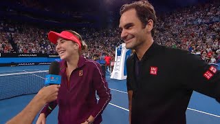 Team Switzerland oncourt interview RR  Mastercard Hopman Cup 2019 [upl. by Carny658]