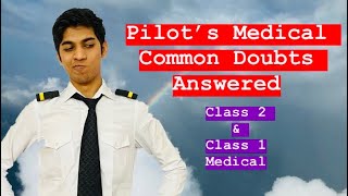 Pilots Medical Common doubt answered  DGCA Class 1 and Class 2 [upl. by Glantz]