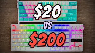 20 vs 200 Gaming Keyboard Review  Razer Huntsman V3 Pro vs Redragon FIDD  Best Rapid Trigger [upl. by Hamrnand]