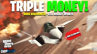 TRIPLE MONEY BIG DISCOUNTS amp LIMITEDTIME CONTENT  GTA ONLINE WEEKLY UPDATE [upl. by Bills]