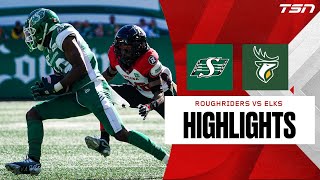 CFL WEEK 18 Saskatchewan Roughriders vs Edmonton Elks FULL HIGHLIGHTS [upl. by Icats206]