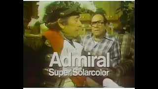 Admiral TV Set Commercial 1977 [upl. by Thormora]