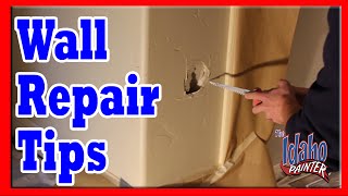 How To Patch A Hole In Sheetrock Drywall Repairs [upl. by Alastair]