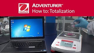 How to Totalization  OHAUS Adventurer™ Analytical Laboratory Balances [upl. by Limaa]