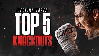 Top 5 Teofimo Lopez Knockouts [upl. by Judye]