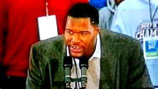 Michael Strahan says WE STOMPED YOU OUT [upl. by Corsetti848]