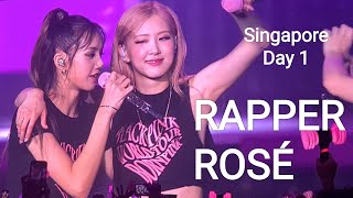 Rapper Rosé at Blackpink Singapore Concert 2023 Day 1 May 13 2023 [upl. by Aiello]