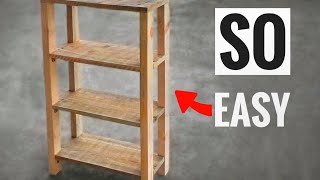 DIY Pallet Shelves Pallet Recycling Idea [upl. by Ninnahc]