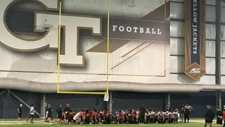 Georgia Tech Lends Practice Facility To Undefeated Valdosta State In The Wake Of Hurricane Helene [upl. by Sayers303]