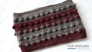 Black Cherry Cowl Crochet Pattern [upl. by Tirma734]