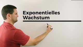 Exponentielles Wachstum Exponentialfunktionen zB alle 4 Tage  Mathe by Daniel Jung [upl. by Stanly]