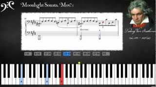 Beethoven  quotMoonlightquot Sonata Learn to play [upl. by Tiff]