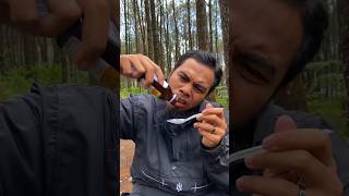 Soy sauce cough medicine💊🦠 camping survival medicine outdoors [upl. by Erie977]