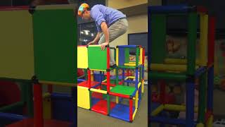 Blippi climbs to the top Blippi Playground Climbing [upl. by Lancaster]