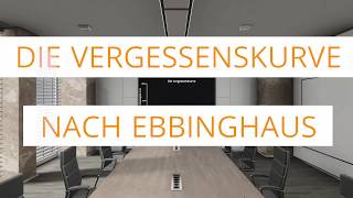 Die Vergessenskurve nach Ebbinghaus  3Danimiert mit Cinector STAGE [upl. by Ibbison238]