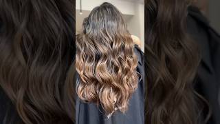 Dark Caramel Balayage hairtok haircolortransformation haircolorchange viralhair viralshorts [upl. by Zola]