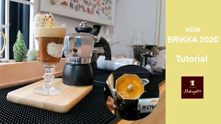 Bialetti New Brikka 2020 Tutorial Espresso Latte art Affogato [upl. by Rep56]